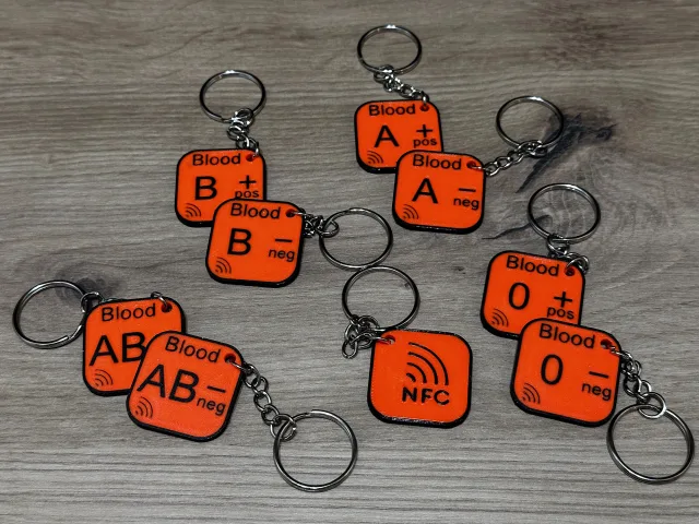 Blutgruppe mit NFC