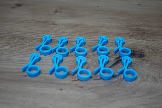 kleine Tütenclips / Verschlussclips 10x