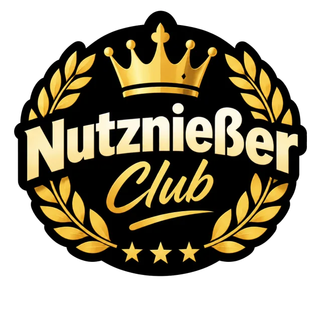 „Nutznießer Club“ Sticker – exklusiver Club-Look in Schwarz & Gold 2