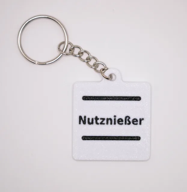 Nutznießer Schlüsselanhänger – schlicht