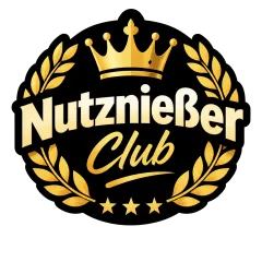 „Nutznießer Club“ Sticker – exklusiver Club-Look in Schwarz & Gold 2