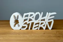 3D Druck Schriftzug "Frohe Ostern" - Deko-Schild