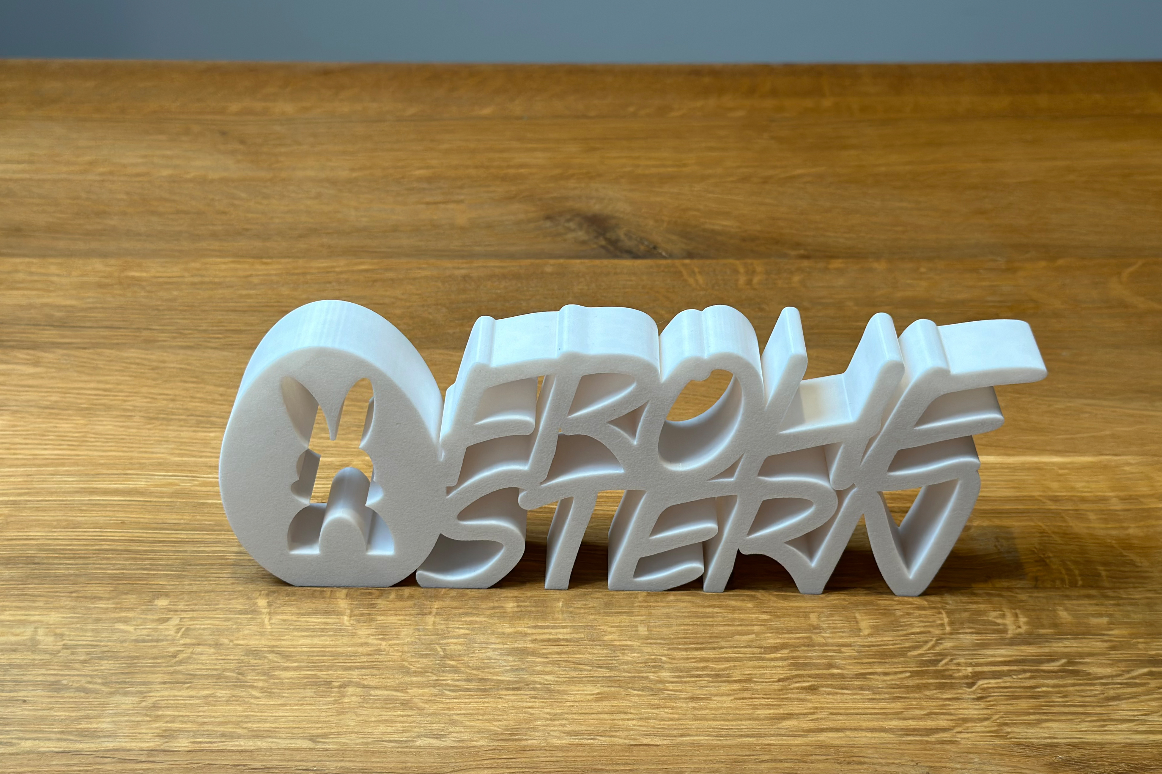 3D Druck Schriftzug "Frohe Ostern" - Deko-Schild